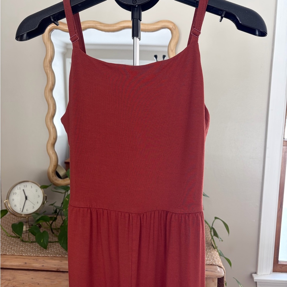 Old Navy Sleeveless jersey knit cami Jumpsuit cooper moon women’s M - Picture 4 of 11